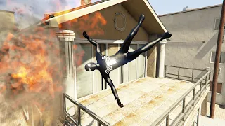 GTA V-Best Extreme Ragdolls And Fails V.56 (Symbiote Spider-Man / Moon Gravity And Explosions Fails)