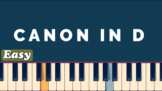 Pachelbel - CANON IN D  ( Easy  Piano Tutorial  With  Sheet )