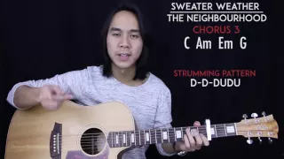 Sweater Weather Guitar Tutorial - The Neighbourhood Guitar Lesson |Chords + Guitar Cover|