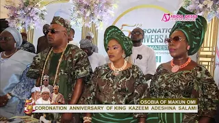 CHECK OUT THE FULL VIDEO OF 5TH CORONATION ANNIVERSARY VIDEO OF OBA KAZEEM ADESHINA SALAMI