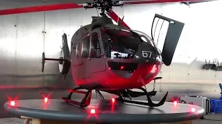 AMAZING SWISS MILITARY AIR FORCE  EUROCOPTER EC-135 SCALE RC HELICOPTER MODEL