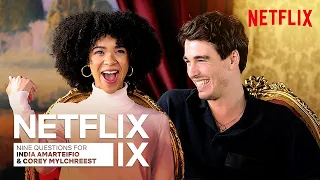The India Amarteifio and Corey Mylchreest Queen Charlotte Interview | Netflix IX