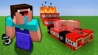 НУБ ПОСТРОИЛ МАШИНУ ДЛЯ ГРИФЕРСТВА В МАЙНКРАФТ ! НУБ ПРОТИВ ТАНКОВ В MINECRAFT МУЛЬТИК