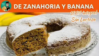 Torta de Zanahoria y Banana con Harina Integral Sin Lactosa. ¡Fácil y Saludable! / MONO 1981