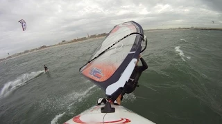 solid windsurf action Scheveningen Holland rider: Ronald Stout