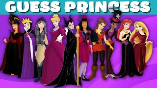 Guess Disney Princess by the Sketch of her Villain ❤️‍🔥| Disney Quiz 📝