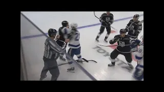 Phillip Danault And Brayden Point Drop The Gloves