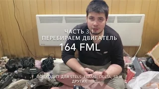 Как разобрать двигатель 164FML Часть 3.1