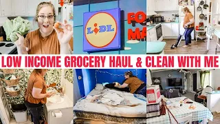 MOBILE HOME CLEAN WITH ME AND LOW INCOME GROCERY HAUL AT LIDL'S