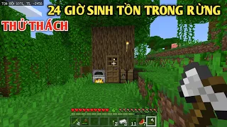 THỬ THÁCH 24 GIỜ SINH TỒN TRONG RỪNG NHIỆT ĐỚI || TRONG MINECRAFT PE