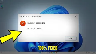 Fix Drive is Not Accessible - Access Denied Error in Windows 11/10/8/7 | C: is not accessible ✅