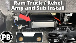 2019 - 2023+ Ram Truck Amp and Sub Install