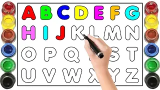 Learn ABCD Alphabets and numbers counting 123.Shapes for kids and Toddlers.ABC nursery rhymes - 143