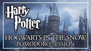 HOGWARTS IN THE SNOW - Pomodoro Session - Harry Potter ASMR