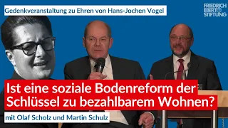 Zum Gedenken an Hans-Jochen Vogel: Ist die soziale Bodenreform der Schlüssel zu bezahlbarem Wohnen?