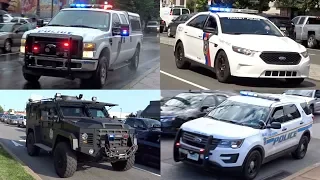 Police Cars Responding - Compilation