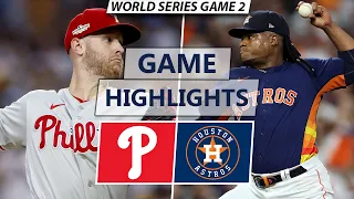 Philadelphia Phillies vs. Houston Astros Highlights | World Series Game 2
