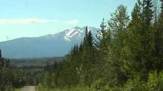 Descent from Babine Lake Road, about  150