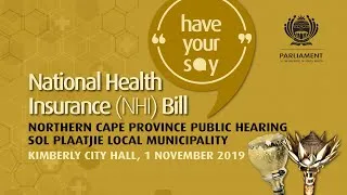 NHI Bill - Northern Cape Public Hearing, 21 November 2019