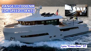 $6.6M STEEL Ultimate Water-Sports EXPLORER YACHT! | Lynx 27 Yacht Tour!