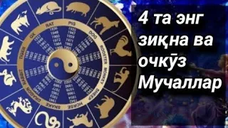 4 та энг зиқна ва очкӯз мучаллар (Улар кимлар)