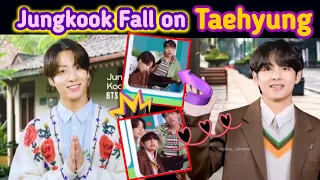 Did Jungkook Intentionally Do it to TAEHYUNG😍😅 #taekookmoments with TOKOPEDIA🥰#btslive #btslive