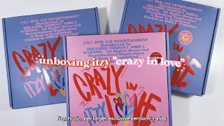 unboxing itzy "crazy in love" albums + shopping vlog ✯ itzy, ryujin, yeji target exclusive versions!