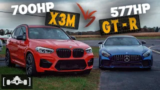 Pushing the S58 to the Next Level | Tuned BMW X3 M Competition vs. 2020 Mercedes AMG GT-R