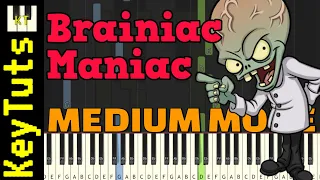 Brainiac Maniac [Plants vs Zombies] - Medium Mode [Piano Tutorial] (Synthesia)