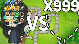 God Boosted Grim Reaper VS. 999 Test Bloons