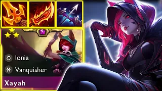 3 Star Xayah ⭐⭐⭐ How good is Xayah Carry in Set 9.5? | TFT Set 9.5