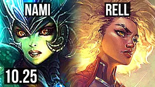 NAMI & Caitlyn vs RELL & Xayah (SUPPORT) | 68% winrate, 1/4/24 | KR Diamond | v10.25