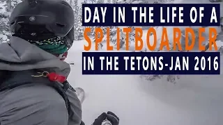 Day in the life of a Splitboarder in the Tetons