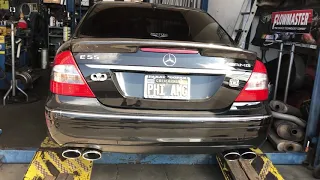 E55 with C63 mufflers