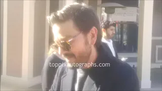 Diego Luna signs autographs for TopPix