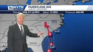 Tracking Hurricane Ian Thursday afternoon