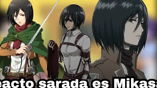 amigos de sarada react to Sarada es mikasa Ackerman (uchiha cure haliku) (Mi AU)