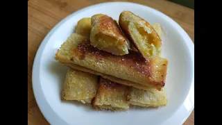 Banana Bread Toast without egg and Milk