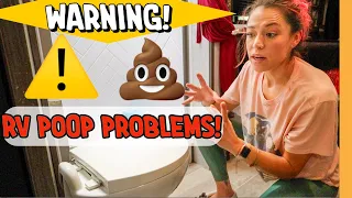 💩 HOW TO FIX BROKEN RV TOILET (TOILET LEAK & CLOGGED BLACK TANK) 😷 | FULL-TIME RV LIFE