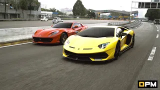 The V12 Duo with Novitec Exhaust!  -  812 Superfast and Aventador SVJ (HAPPY NEW YEAR!)