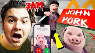 GECE 3'te MCDONALDS JOHN PORK ÇOCUK MENÜSÜ SİPARİŞ ETMEYİN !! (JOHN PORK ARIYOR) *EVİME GELDİ*