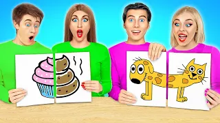 الذي يرسم من الأفضل أن تأخذ التحدي الجائزة | لحظات مضحكة Multi DO Fun Challenge