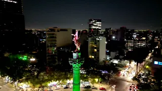 Mexico city Night Drone 4K