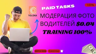 Модерация фото водителей $0.04 Training 100%