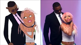 POP DRAWING MEME #110 | NICKI MINAJ - SUPER BASS | Ruby Fun