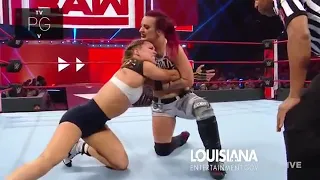 Ronda Rousey vs Ruby Riott | wwe raw