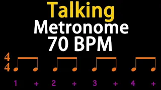 70BPM Talking Metronome (Eighth Note) 人聲節拍器