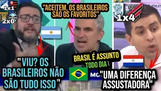 ARGENTINOS DEBATEM TROPEÇOS DOS BRASILEIROS E PARAGUAIOS ASSUSTADOS COM ATHLETICO PARANAESE