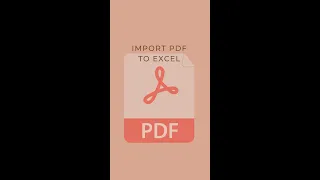 PDF to Excel