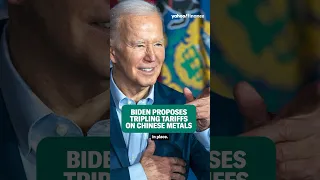 Biden proposes tripling tariffs on Chinese metal imports #shorts